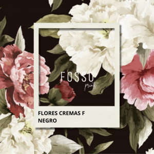 FLORES CREMAS F NEGRO