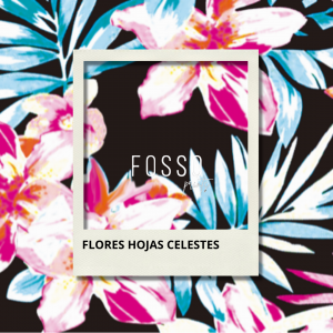 FLORES HOJAS CELESTES